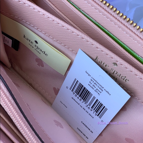 ▪️KATE SPADE▪️Large Wallet Flamingo By The Pool - Picture 5 of 6
